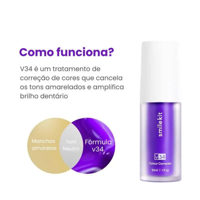 Clareador Dental Pump V34 - [FRETE GRÁTIS]
