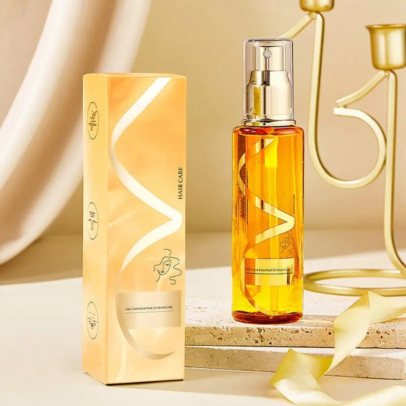 FiosGold™: Spray Finalizador para Cabelos - Hidrata, Nutre, Alisa e Fortelece os Fios