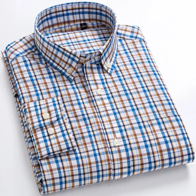 Camisa Xadrez de Manga Longa