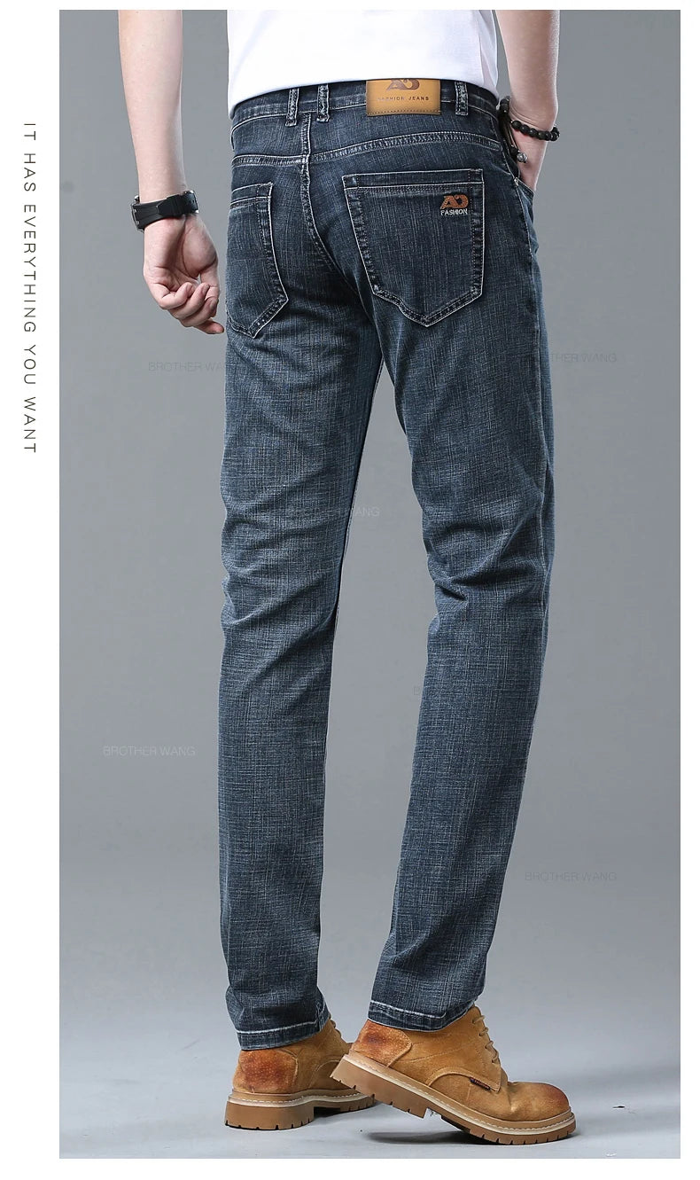 Calça Jeans Masculina Slim Tecido Stretch