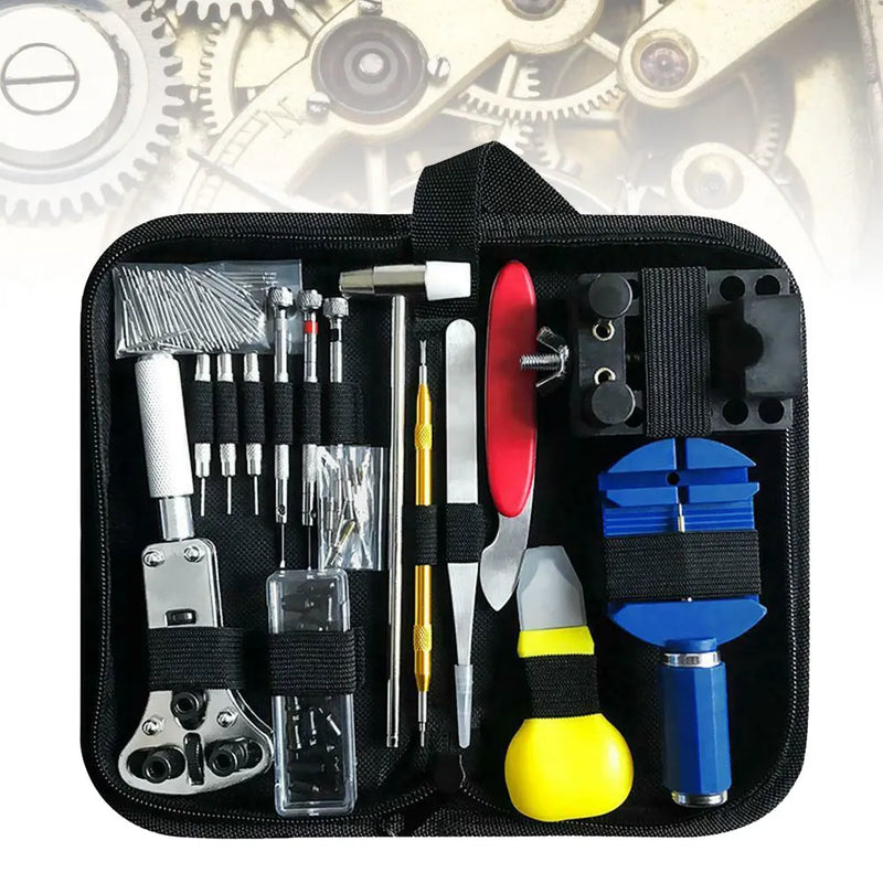 Kit Profissional de Manutenção de Relógios com 147 Peças