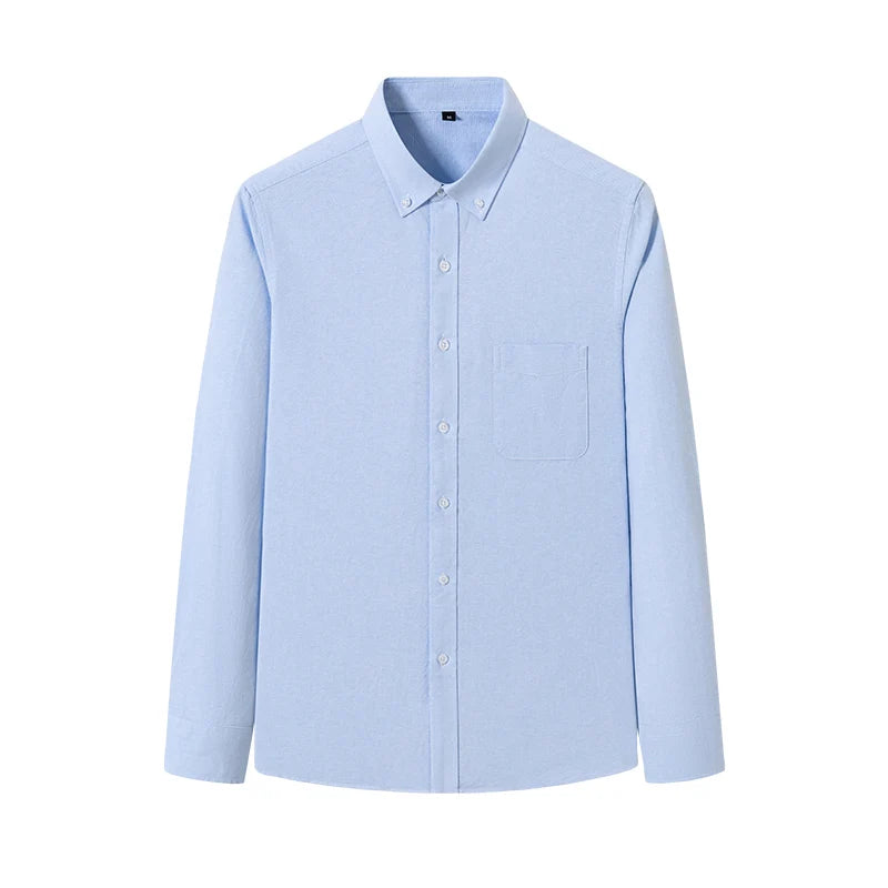 Camisa Social Oxford Slim Fit 100% Algodão Premium