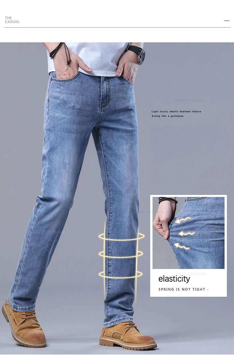 Calça Jeans Masculina Slim Tecido Stretch