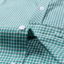 Camisa Casual Xadrez Manga Curta 100% Algodão