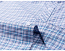Camisa Casual Xadrez Manga Curta 100% Algodão
