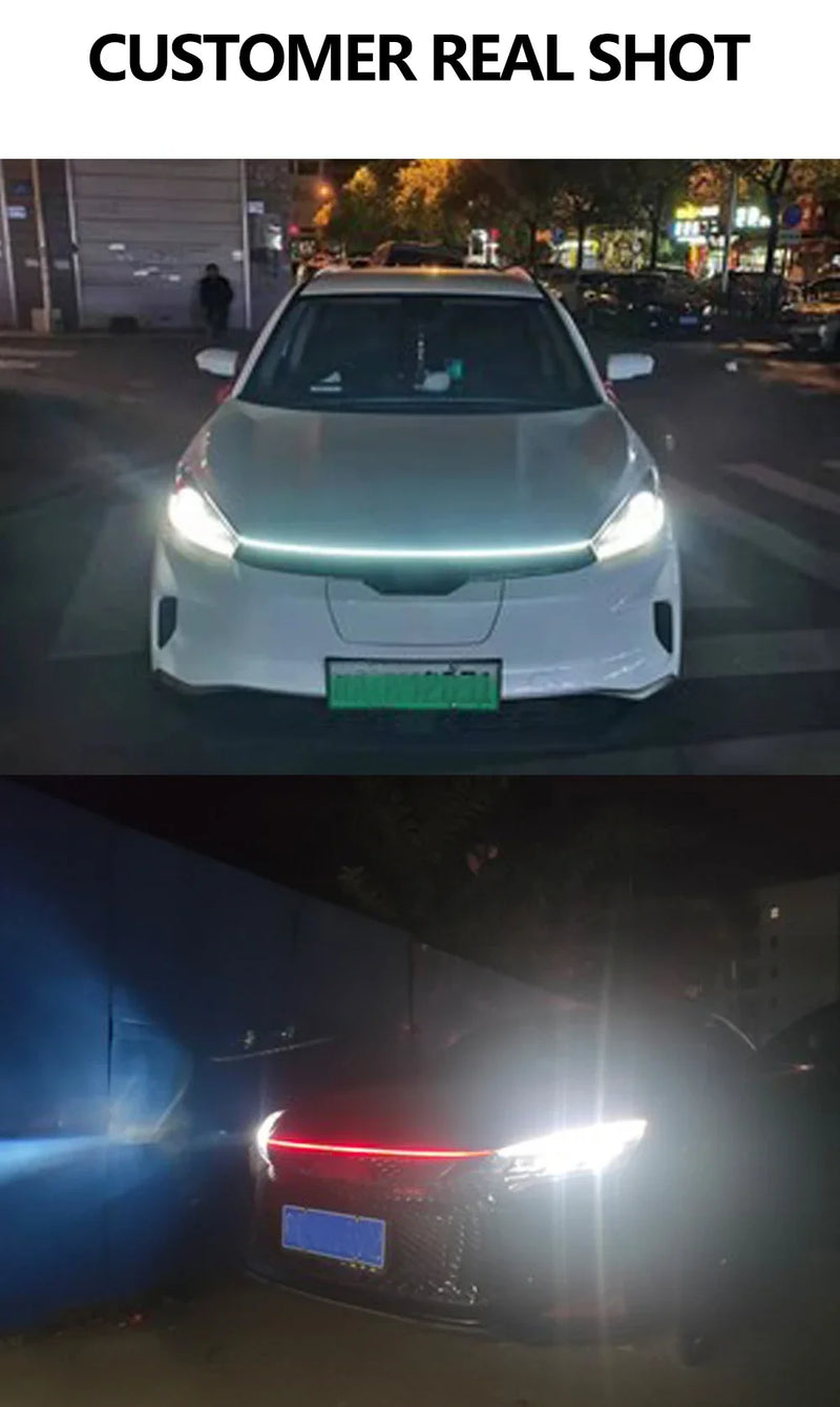 Luz Diurna Decorativa para Capô de Carro