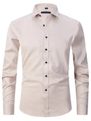 Camisa Social Masculina Slim Fit Sem Passar