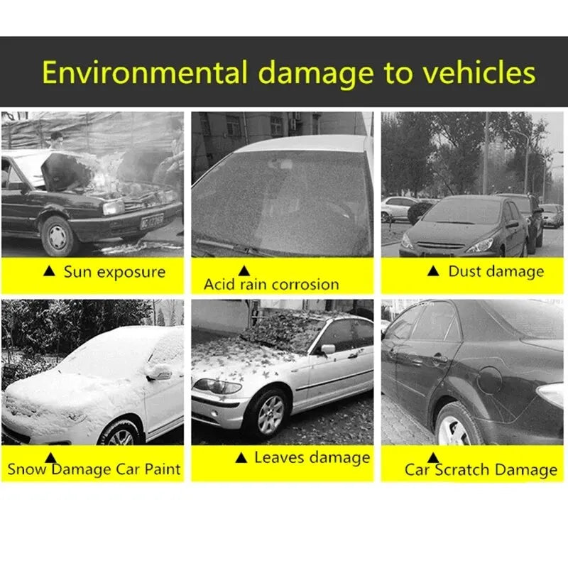 Capa de Carro Completa com Faixas Reflexivas e Proteção Solar e UV