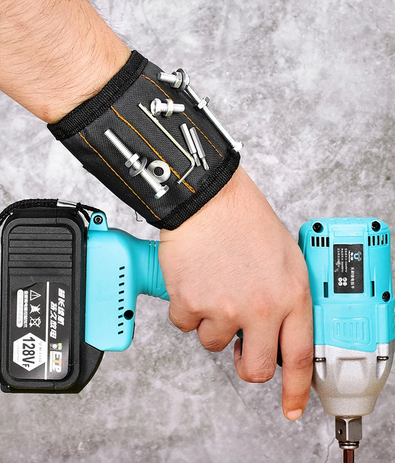 Pulseira Magnética Porta-Parafusos e Ferramentas
