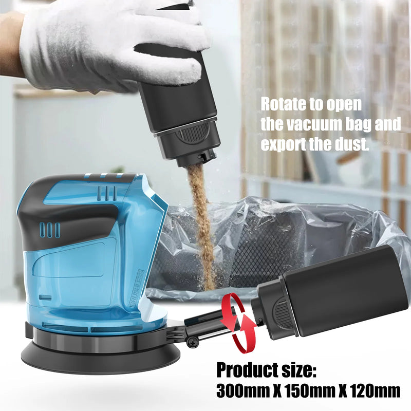 Makita Lixadeira Orbital Sem Fio 18V de 125mm Sem Bateria