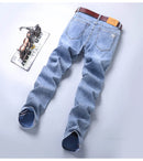 Calça Jeans Masculina Slim Tecido Stretch