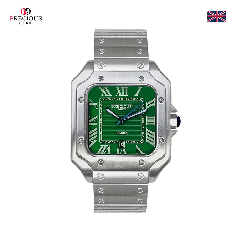 Relógio Retro Square Resistente à Água com Pulseira de Silicone