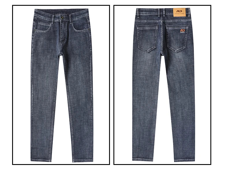 Calça Jeans Masculina Reta Slim