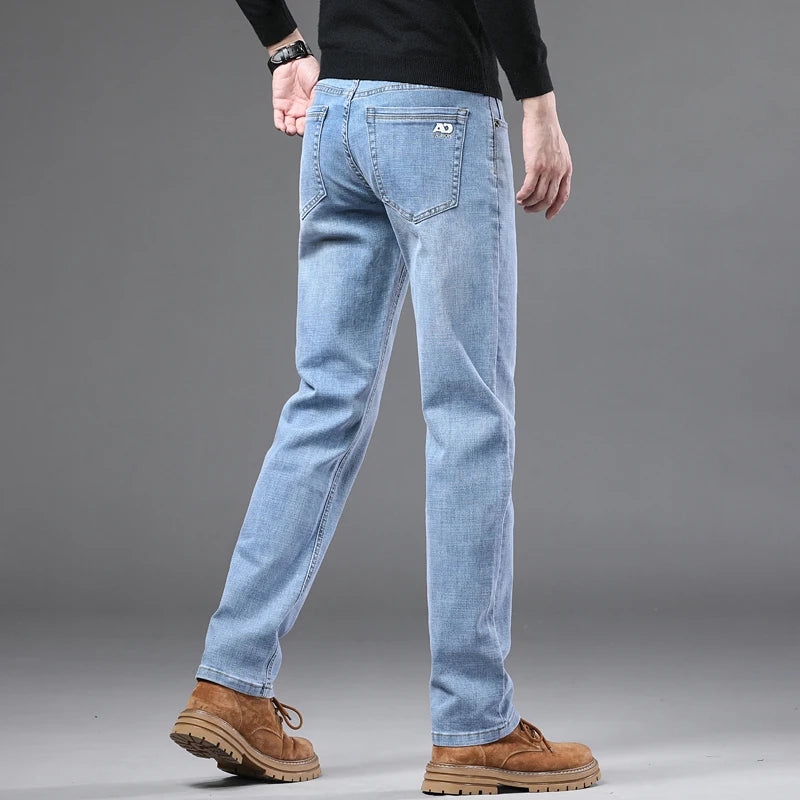 Calça Jeans Masculina Reta Slim
