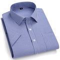 Camisa Casual Xadrez Manga Curta 100% Algodão