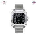 Relógio Retro Square Resistente à Água com Pulseira de Silicone