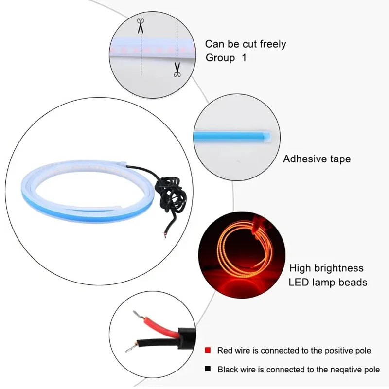 Luz Diurna Decorativa para Capô de Carro