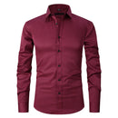Camisa Social Masculina Slim Fit Sem Passar