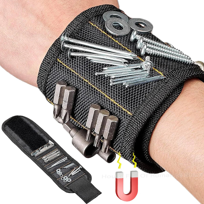 Pulseira Magnética Porta-Parafusos e Ferramentas
