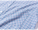 Camisa Casual Xadrez Manga Curta 100% Algodão